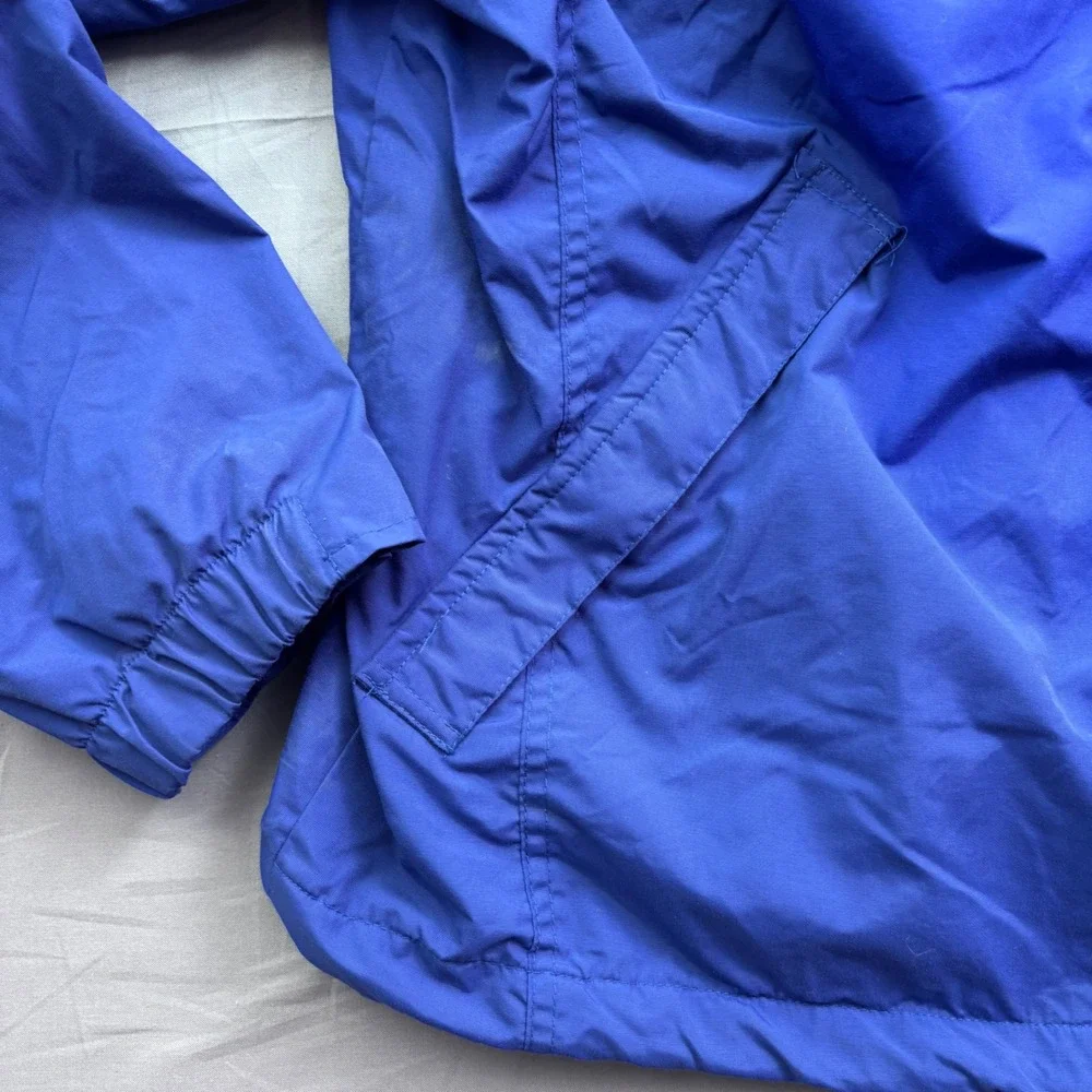 Vtg Joes Outdoors Mens Blue Lightweight Windbreaker Mesh Lined Full Zip Jacket L